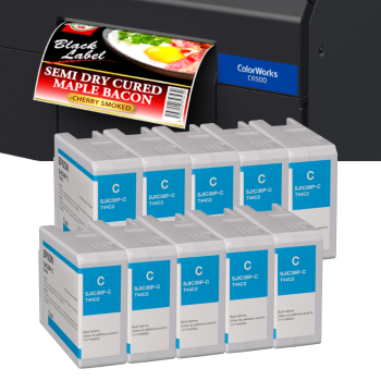Tintenkartuschen Set C6000_C6500 Cyan mit Drucker